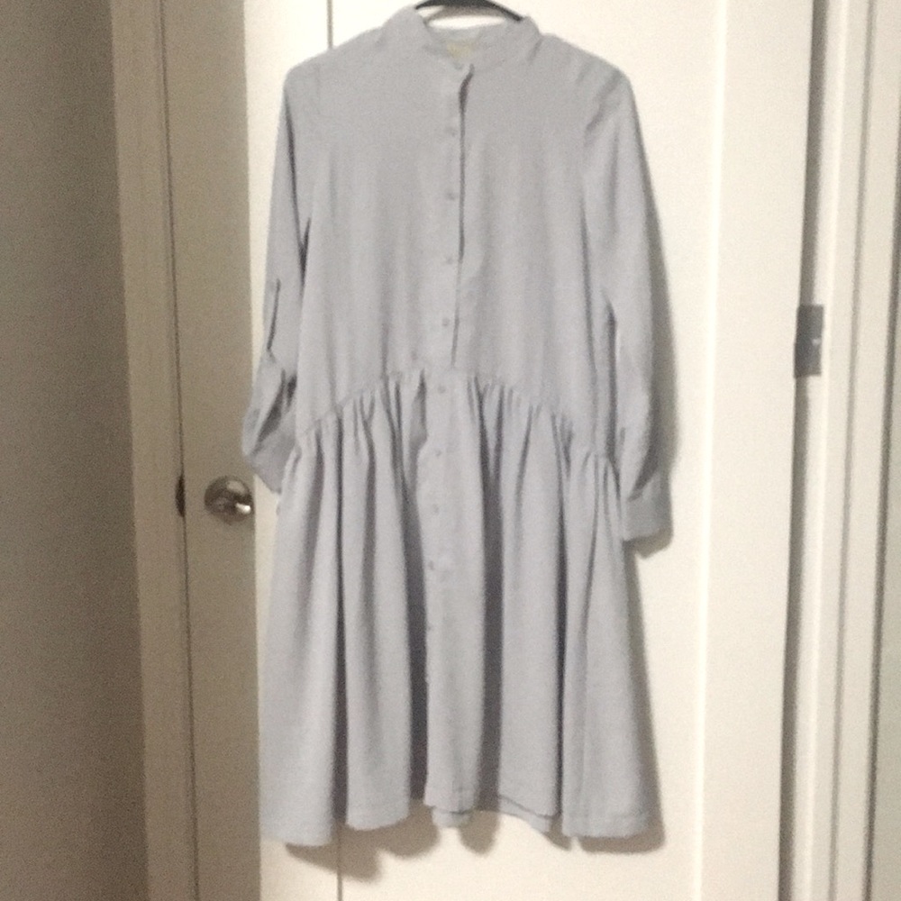 Button-down Silky Day Dress